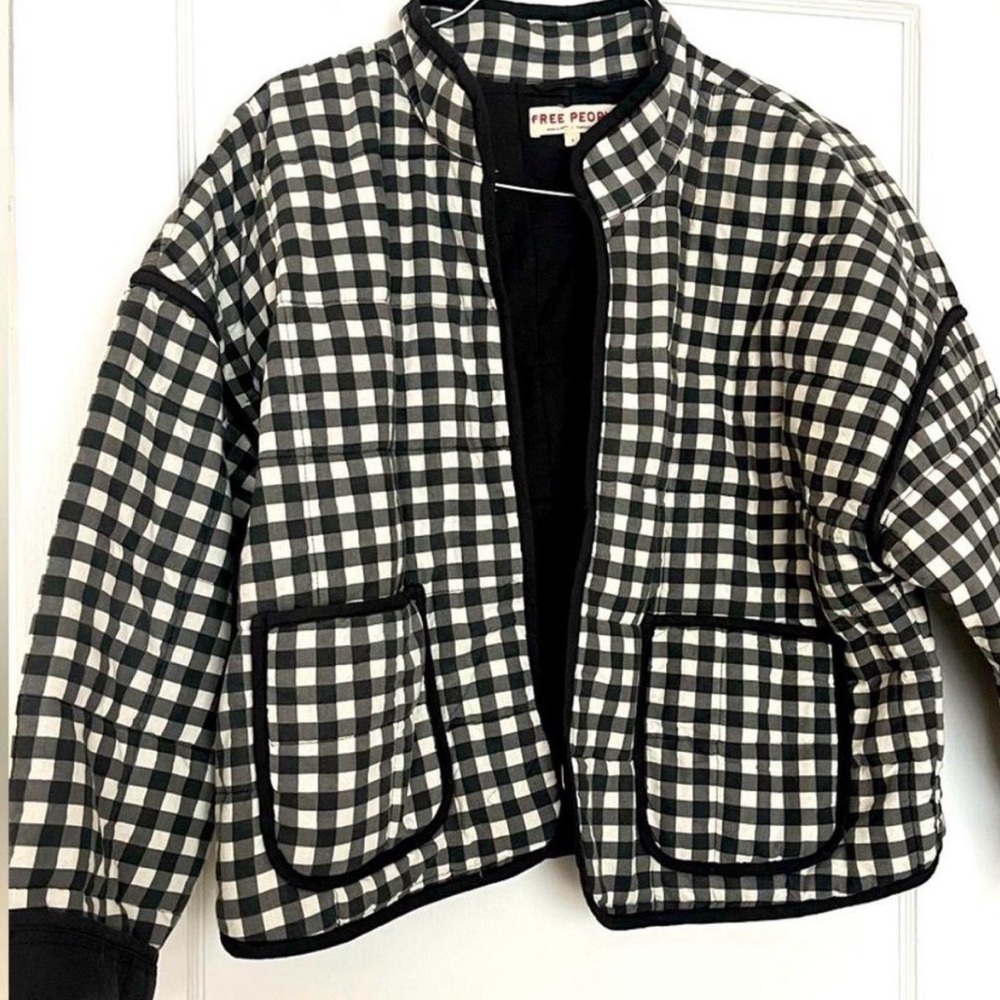 Free People Gingham Quilted Jacket - Picture 2 of 3